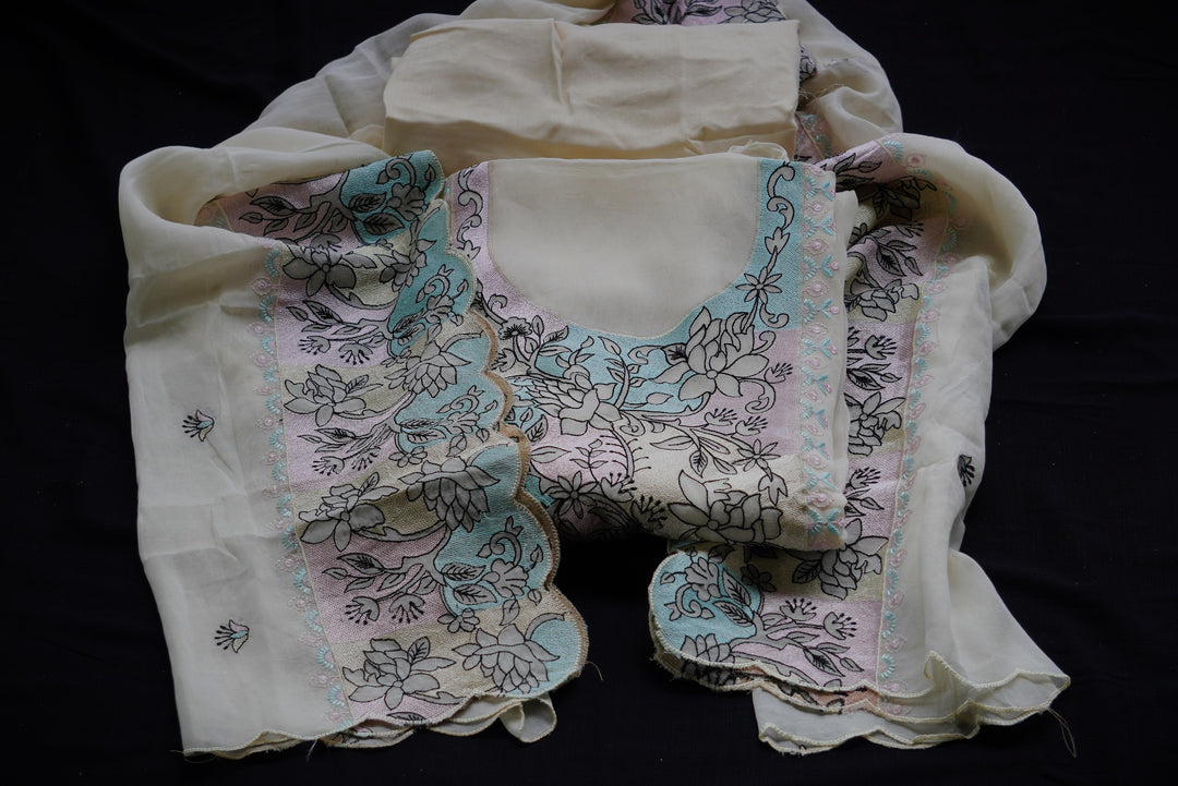 Georgette unstitched suit set
