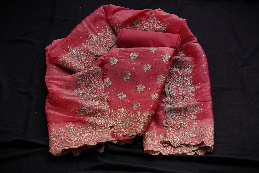Silk unstitched suit set