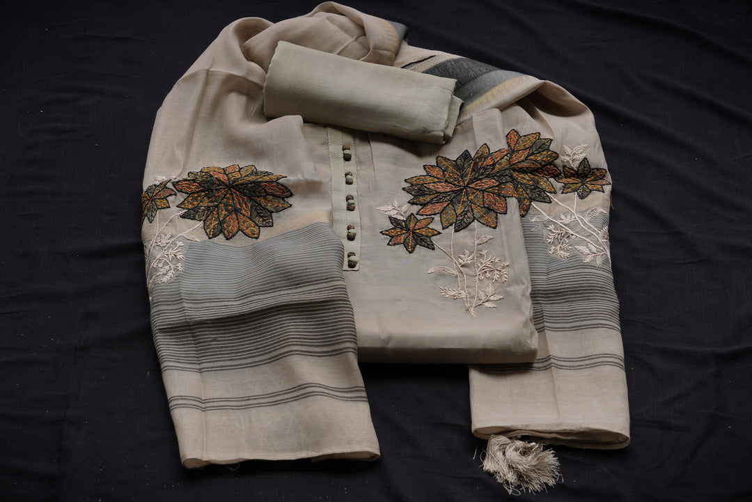 Mul Cotton unstitched suit set