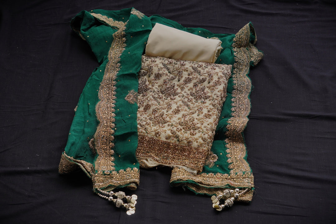 Georgette unstitched suit set