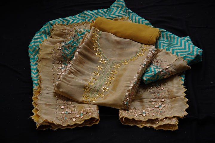 Premium Silk Blend unstitched suit set