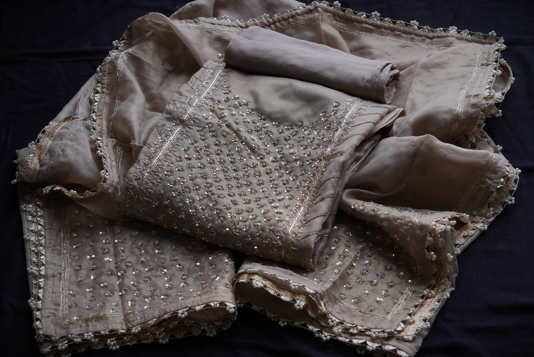 Silk Unstitched Suit Set