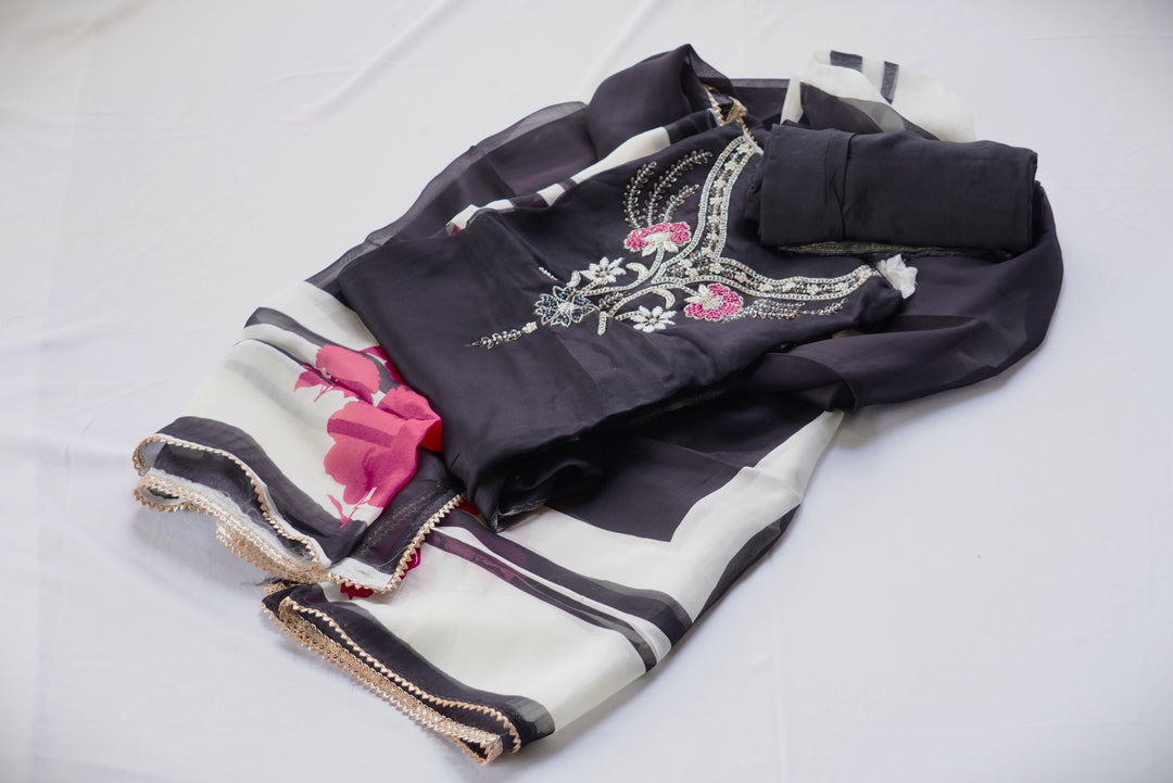 Burberry Print Unstitched Suit Set