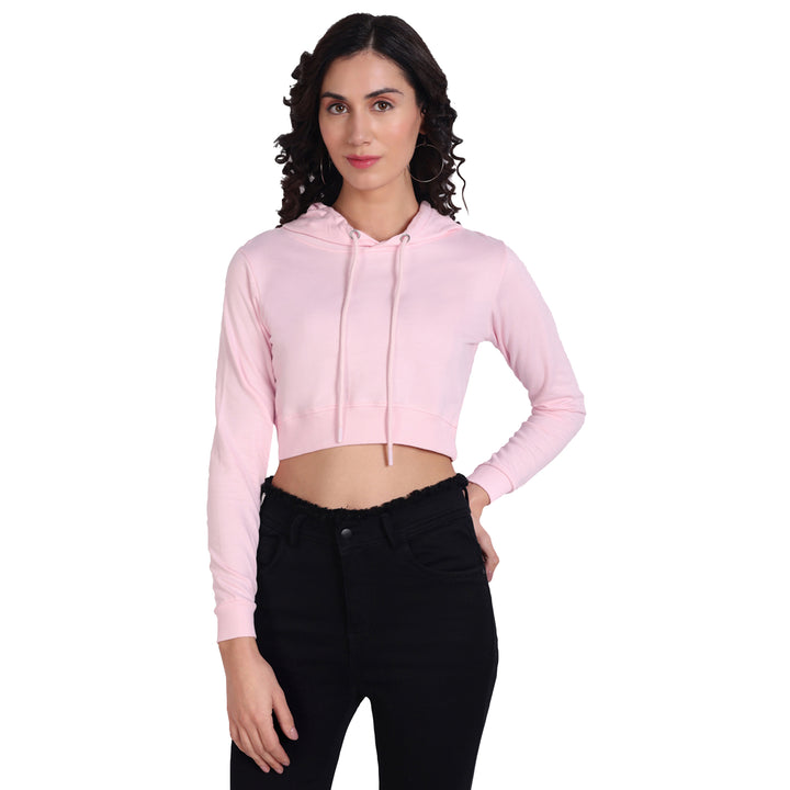 Crop Hoodie by UQ (Pink)