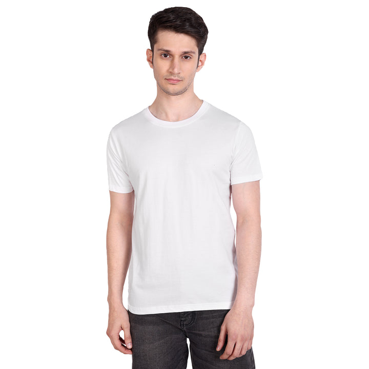 Unisex Solid T-Shirt by UQ (White)