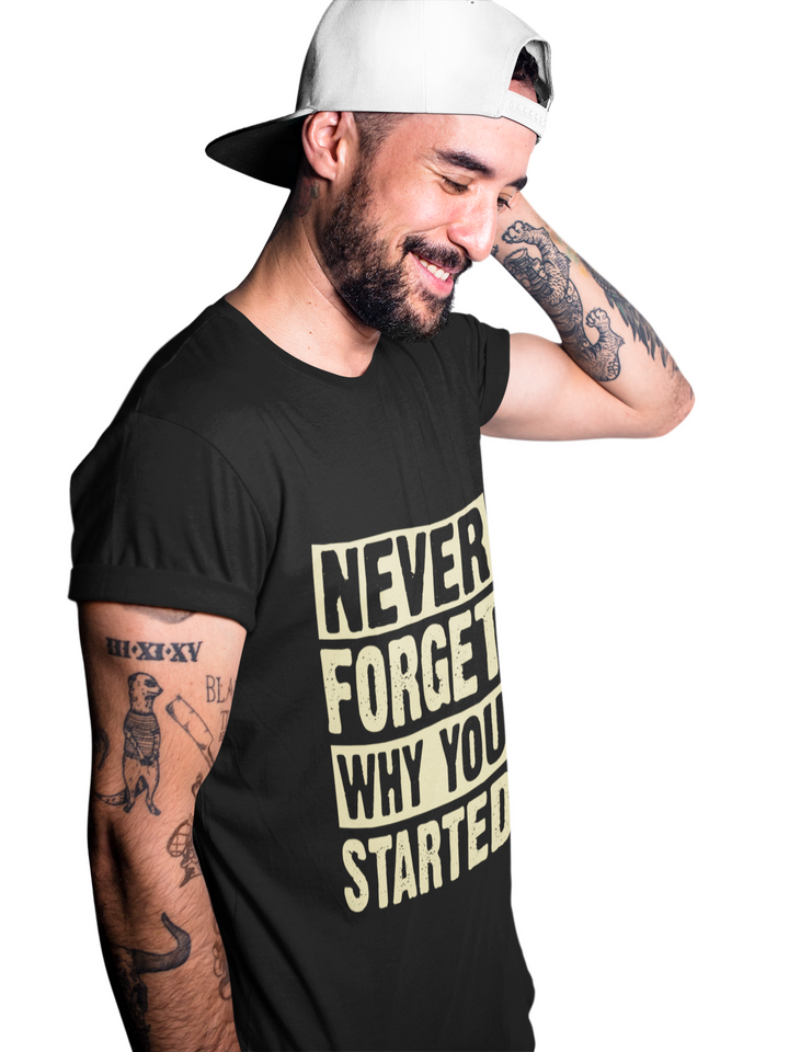 Never Forgot  Printed Tshirt by UQ(Black)