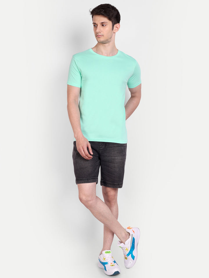 Unisex Solid T-Shirt by UQ (Mint)