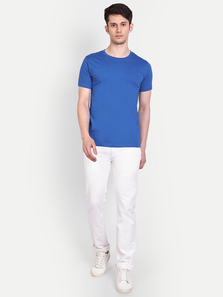 Unisex Solid T-Shirt by UQ (Royal Blue)