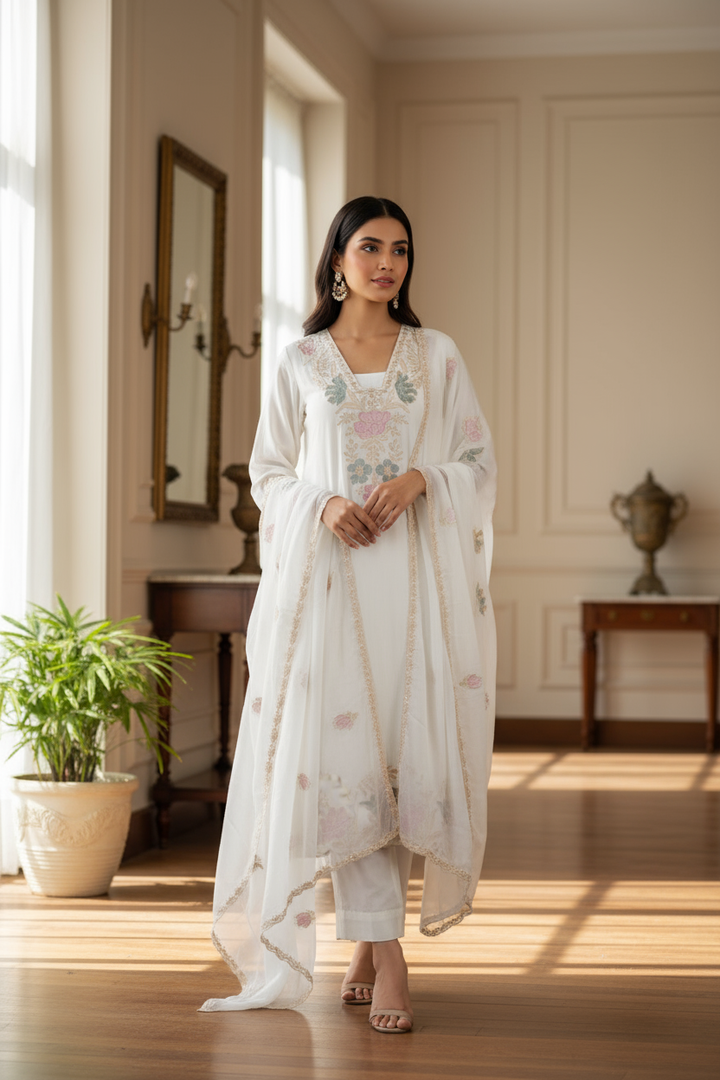 Cotton unstitched Suit set