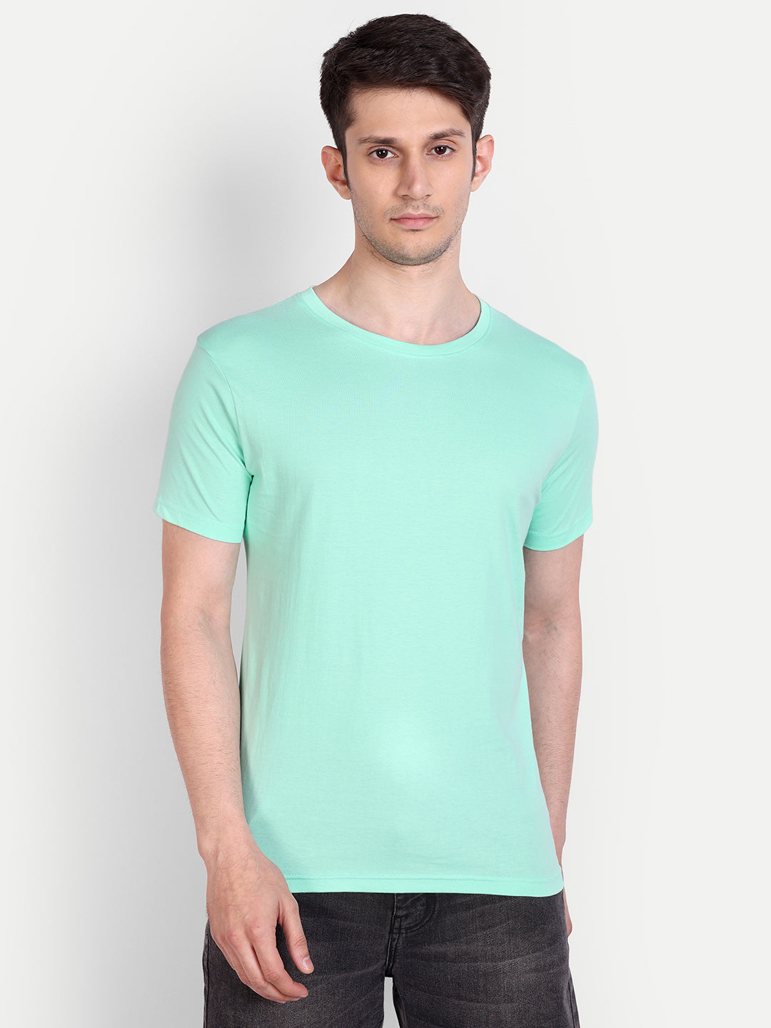 Unisex Solid T-Shirt by UQ (Mint)