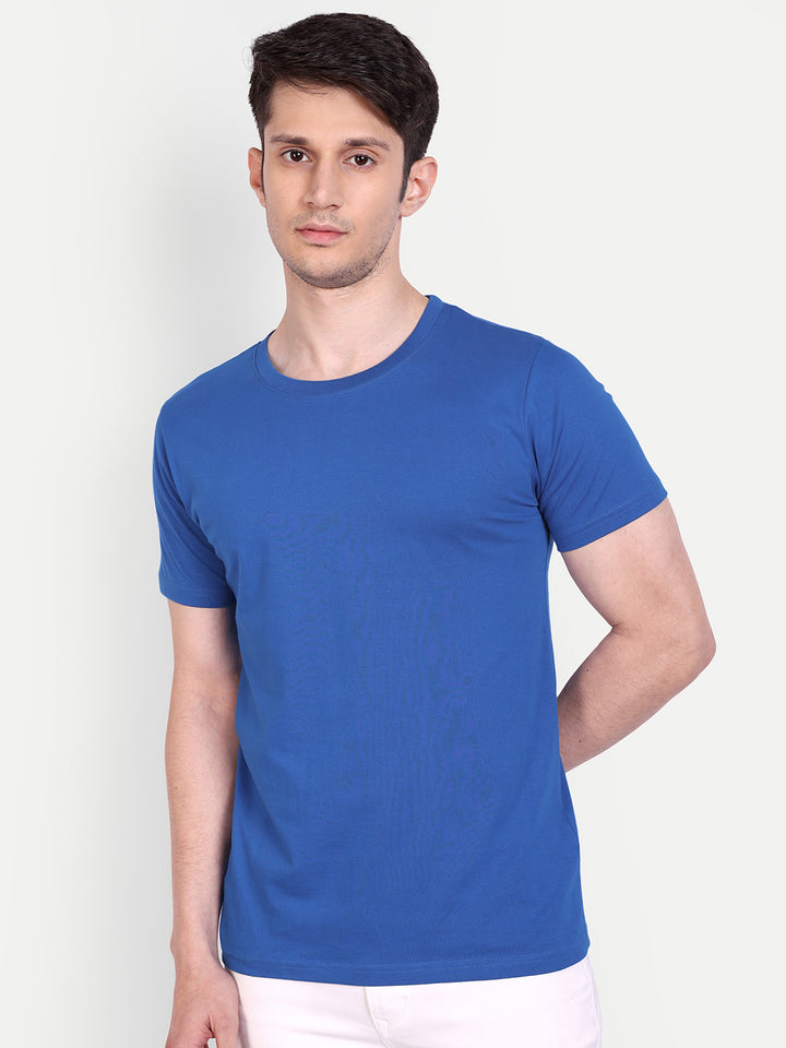 Unisex Solid T-Shirt by UQ (Royal Blue)