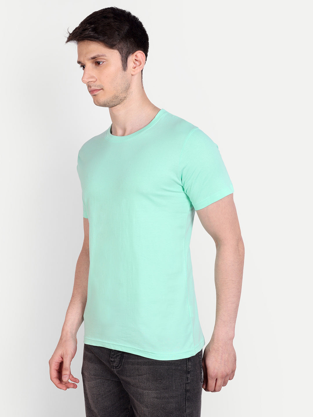 Unisex Solid T-Shirt by UQ (Mint)