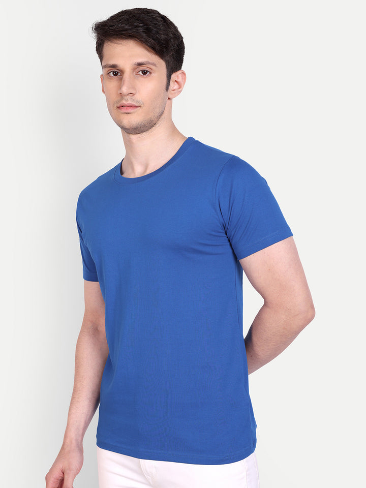 Unisex Solid T-Shirt by UQ (Royal Blue)