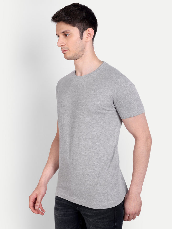 Unisex Solid T-Shirt by UQ (Light Grey)