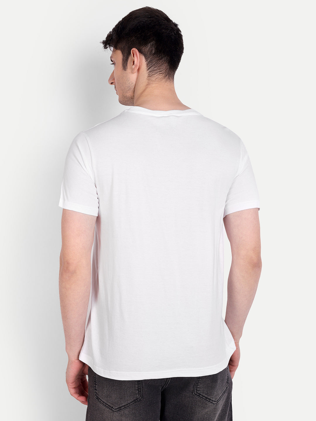 Unisex Solid T-Shirt by UQ (White)