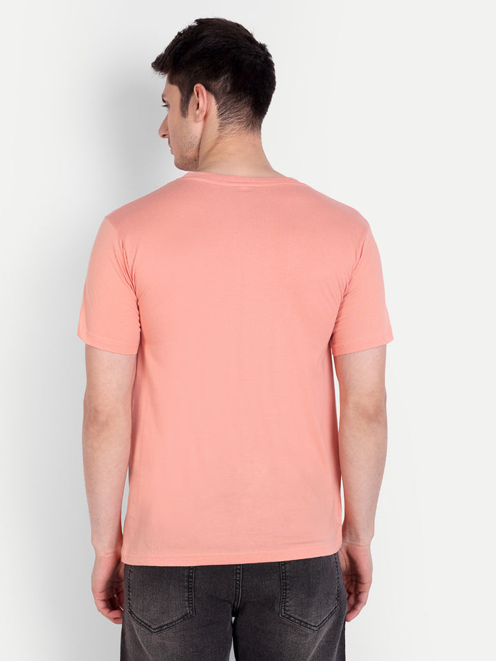 Unisex Solid T-Shirt by UQ (Sunset)