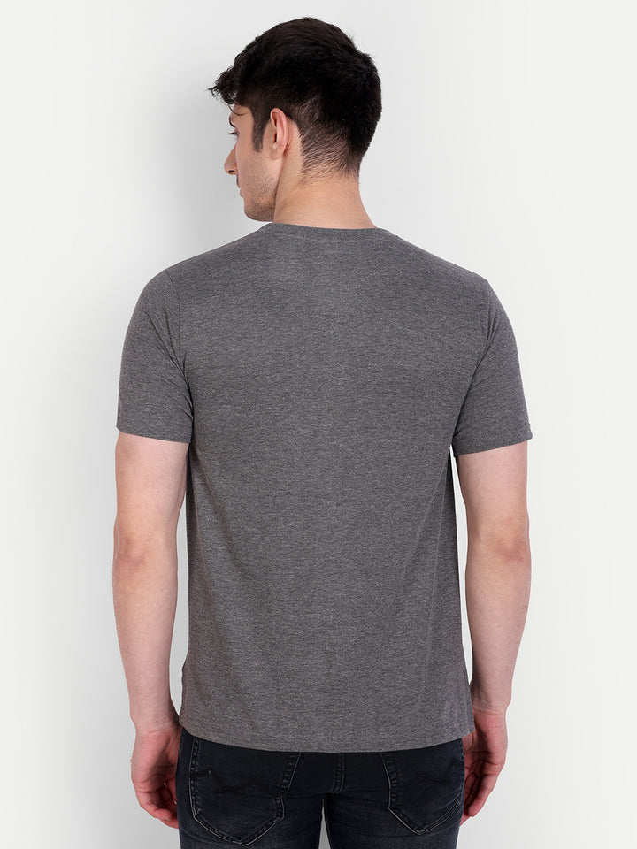 Unisex Solid T-Shirt by UQ (Dark Grey)