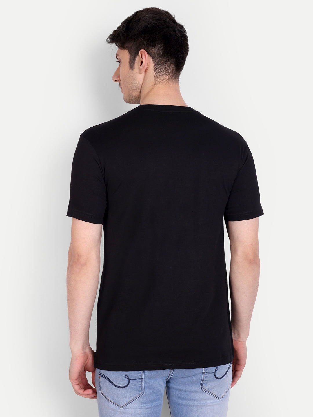 Unisex Solid T-Shirt by UQ (Black)