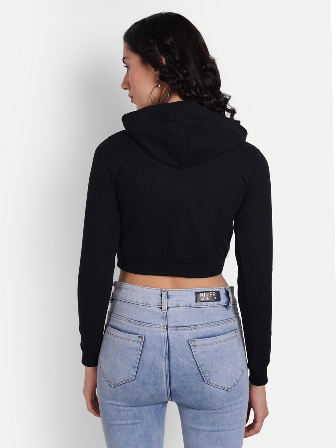 Crop Hoodie by UQ (Black)