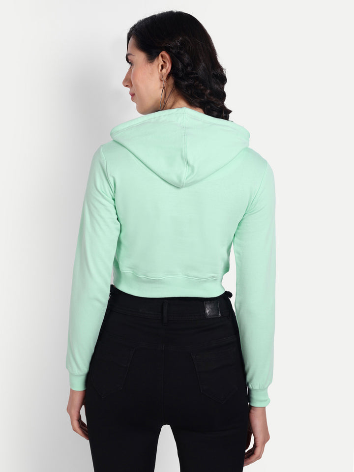 Crop Hoodie by UQ (Mint)