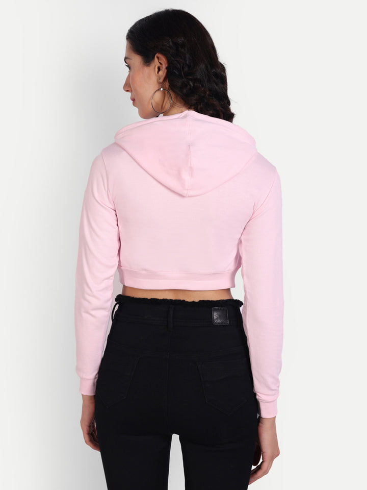 Crop Hoodie by UQ (Pink)