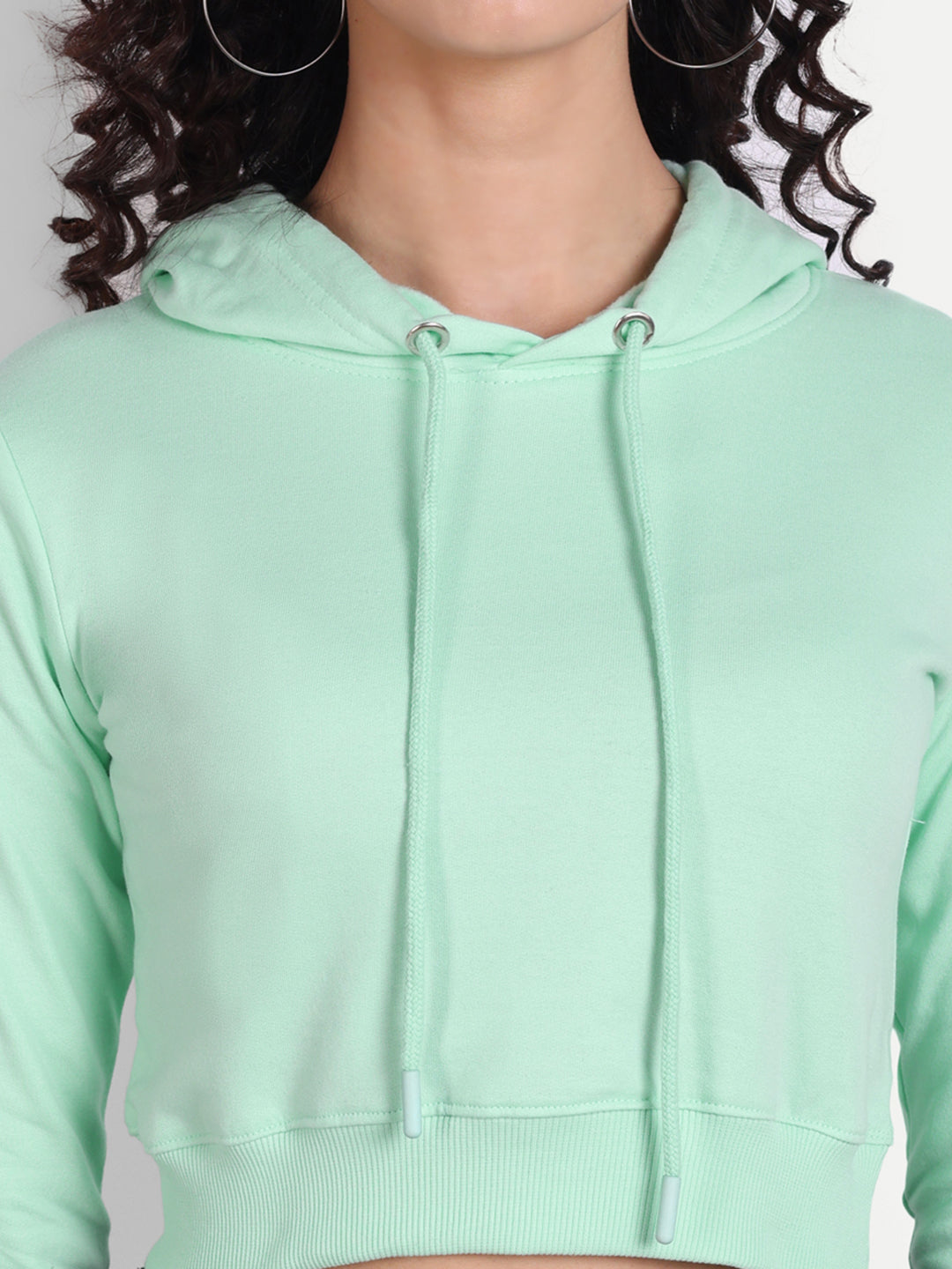 Crop Hoodie by UQ (Mint)