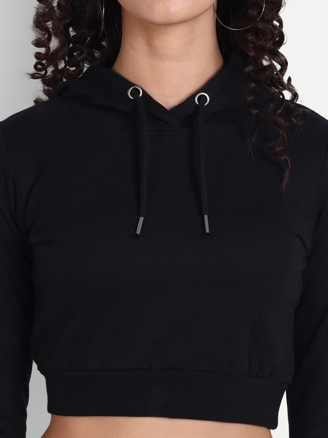 Crop Hoodie by UQ (Black)