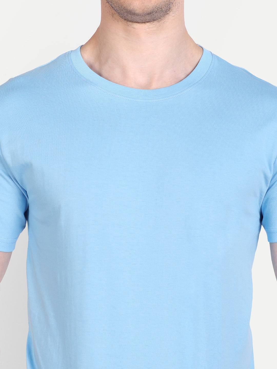 Unisex Solid T-Shirt by UQ (Ocean Blue)