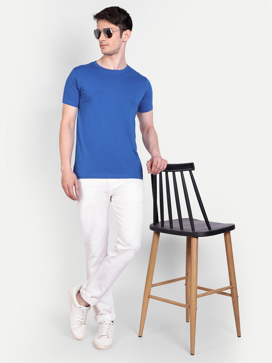 Unisex Solid T-Shirt by UQ (Royal Blue)