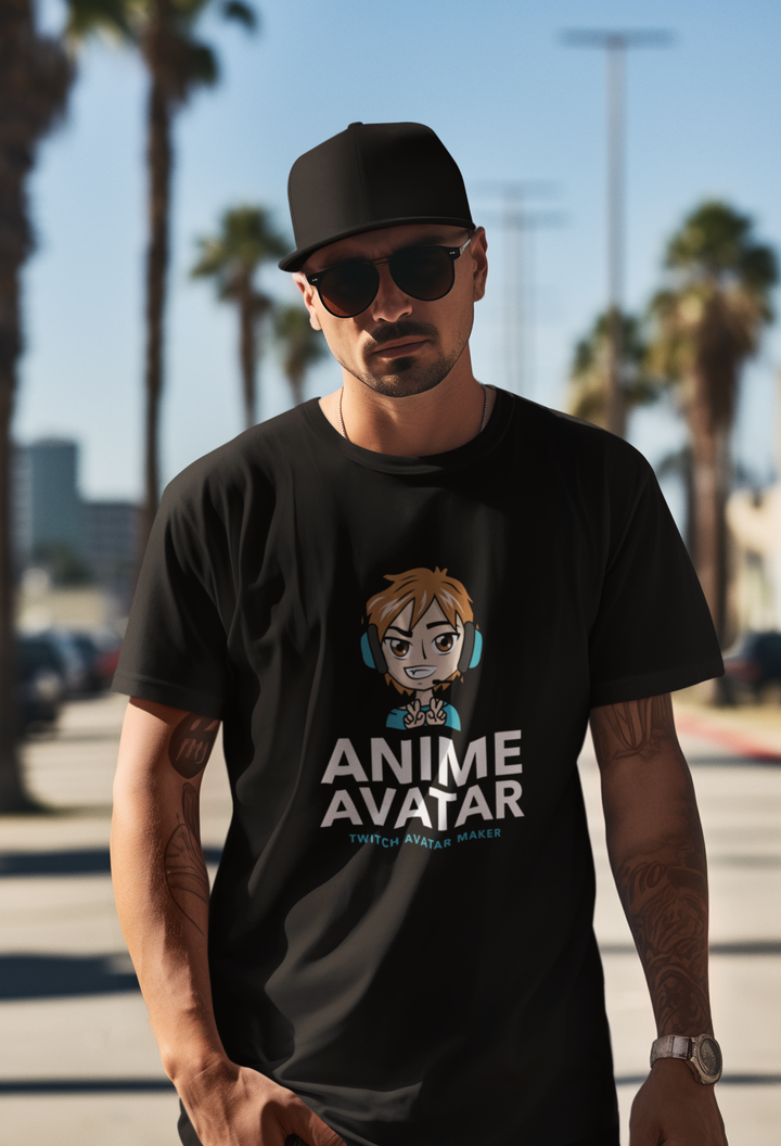 AnimeAvatar Printed Tshirt by UQ(Black)