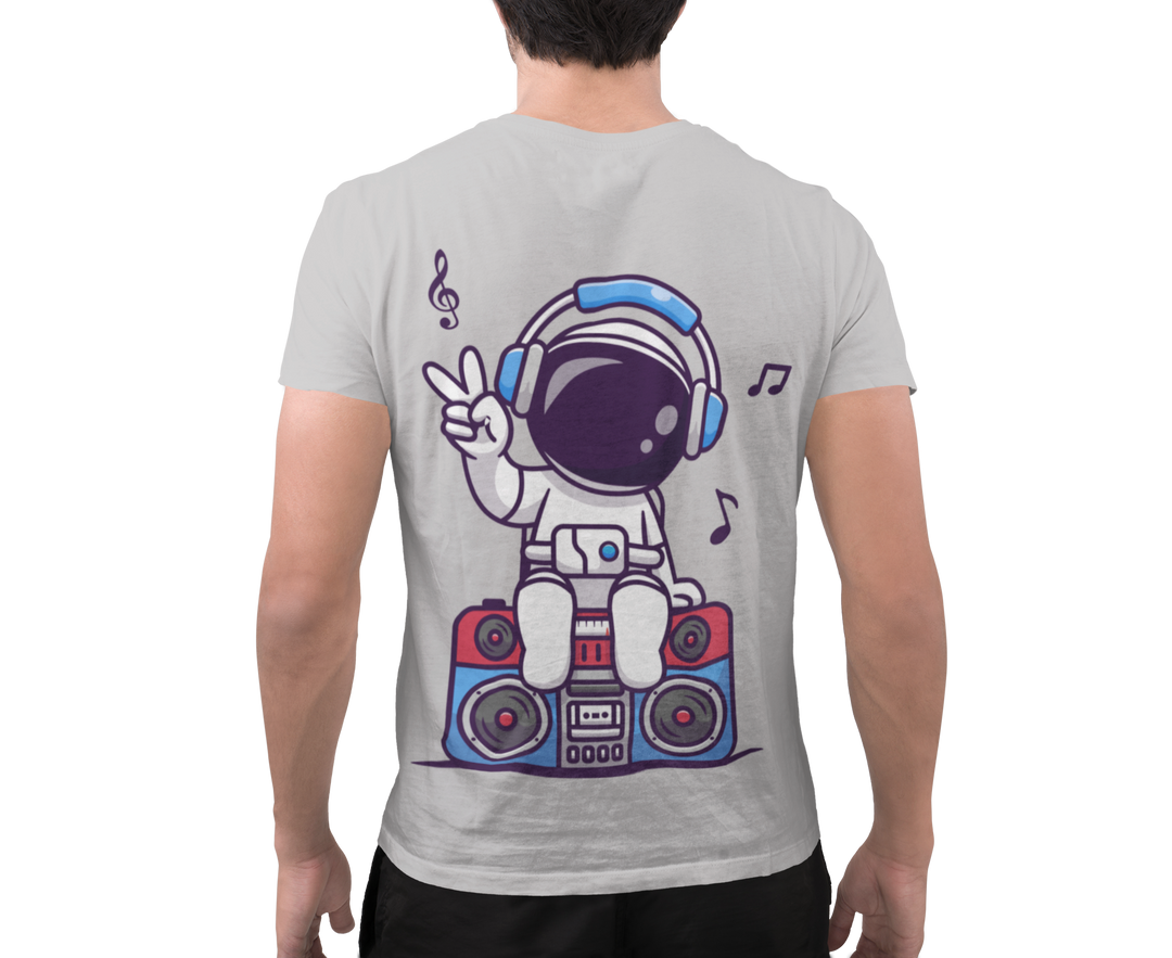 Astro Printed Tshirt by UQ(Light Grey)