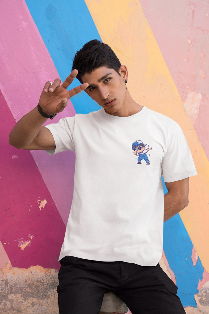 Dabboy Printed Tshirt by UQ(White)