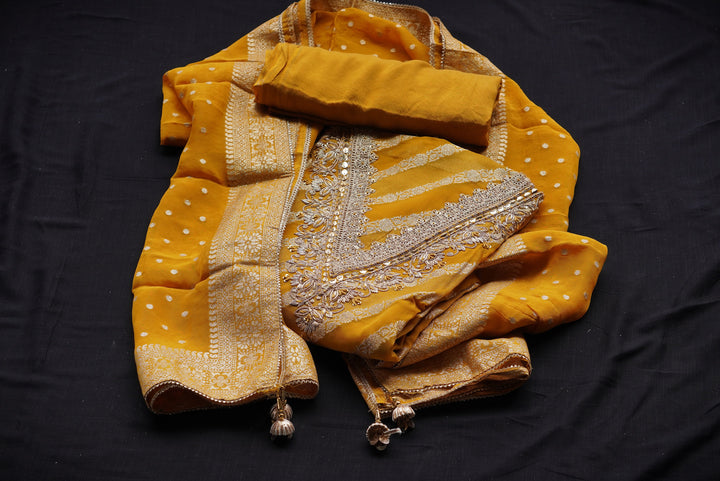 Tissue unstitched suit set