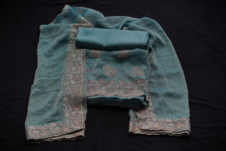 Shimmer tissue unstitched suit set