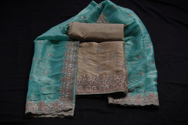 Silk unstitched suit set