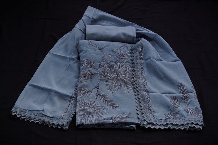 Mul cotton unstitched suit set