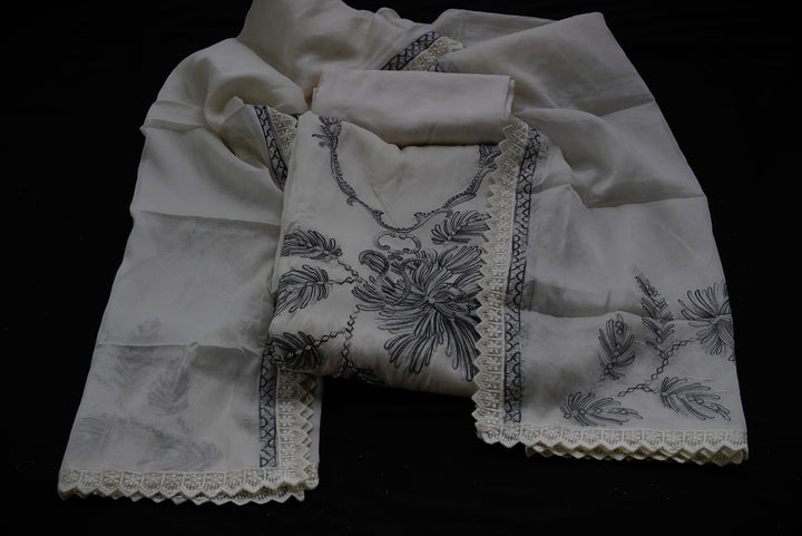 Mul cotton unstitched suit set