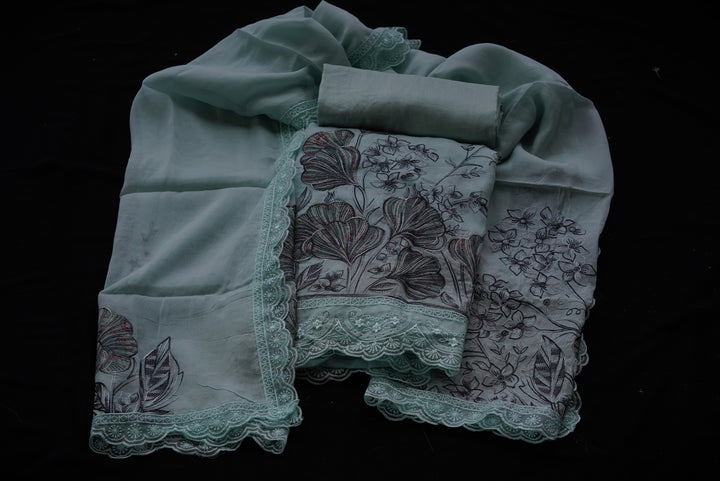 Mul cotton unstitched suit set