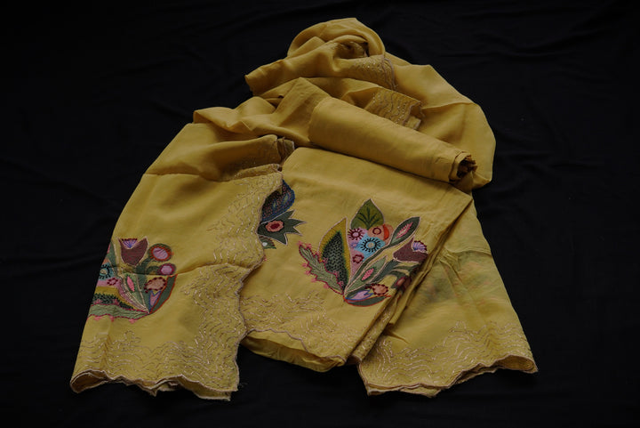 Mul cotton unstitched suit set