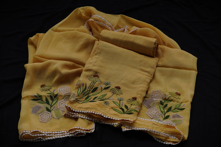 Mul cotton unstitched suit set