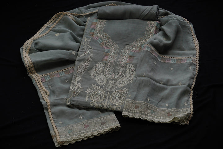 Mul cotton unstitched suit set