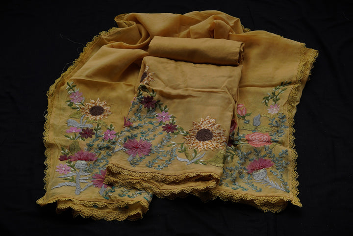 Mul cotton unstitched suit set