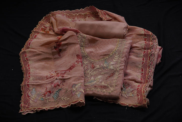 Shimmer Silk unstitched suit set