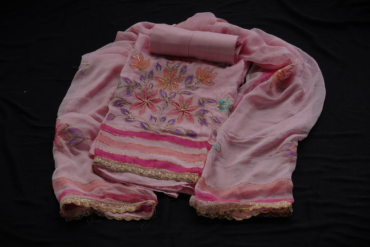 viscos organza unstitched suit set
