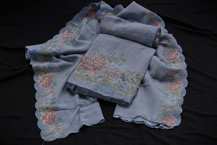 Mul cotton unstitched suit set