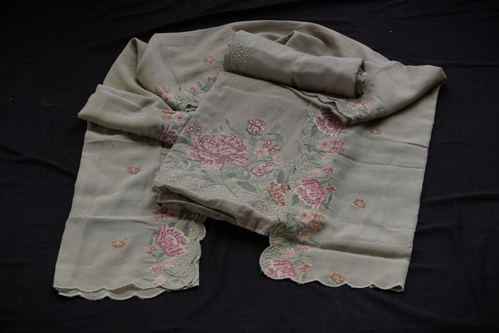 Mul cotton unstitched suit set