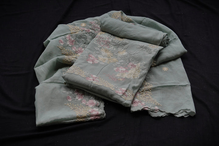 Mul cotton unstitched suit set