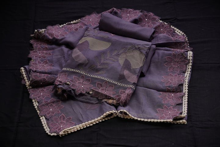Mul cotton unstitched suit set