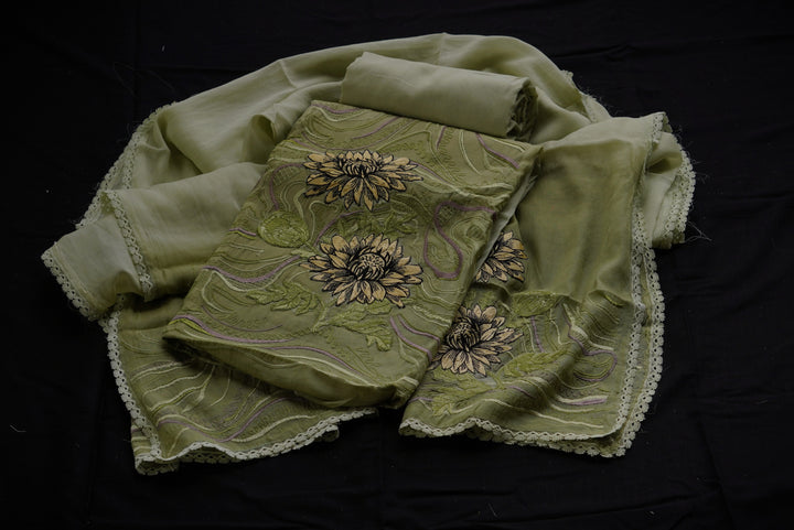 Mul cotton unstitched suit set