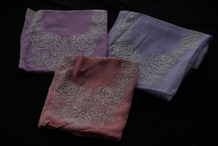 Organza Unstitched Suit set